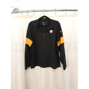 Men’s Nike Large Pittsburgh Steelers Quarter Zip Half Zip Pullover
